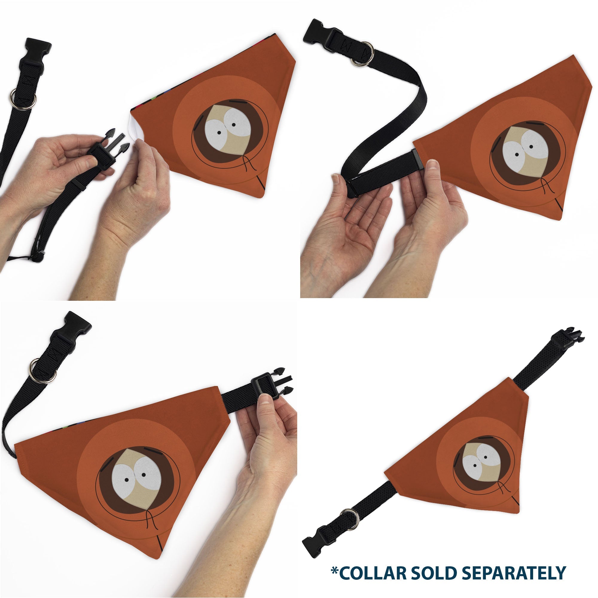 Pet Bandana - South Park Kenny McCormick Face Close-Up Orange