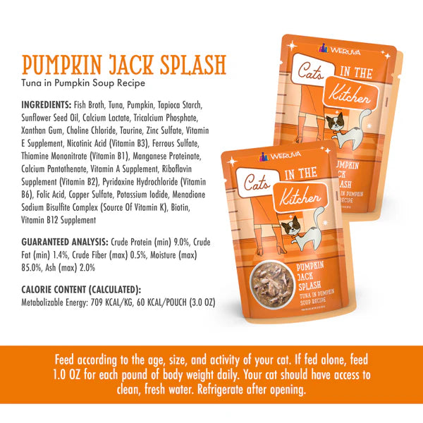 Cats in the Kitchen Pumpkin Jack Splash Tuna in Pumpkin Soup (3oz)