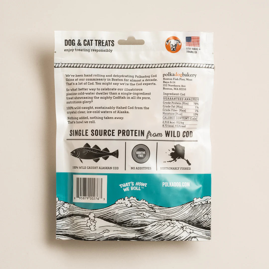 Polkadog Alaskan Cod Chips Dog Treats (3.5oz)