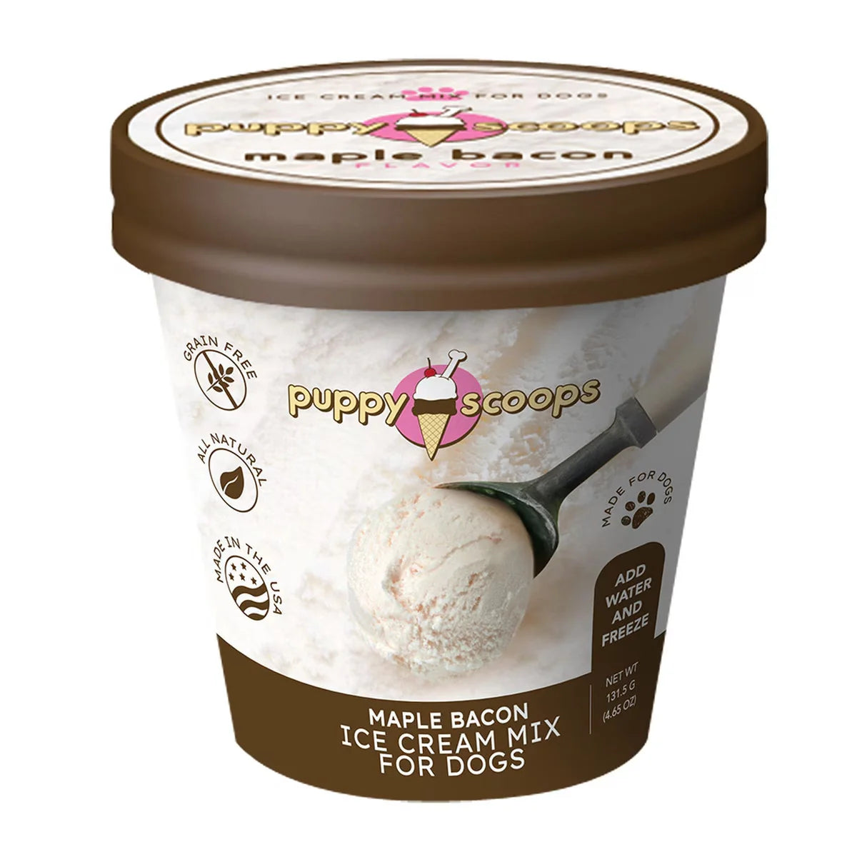 Puppy Cake Scoops Ice Cream Mix Maple Bacon Pint Large (4.65oz)