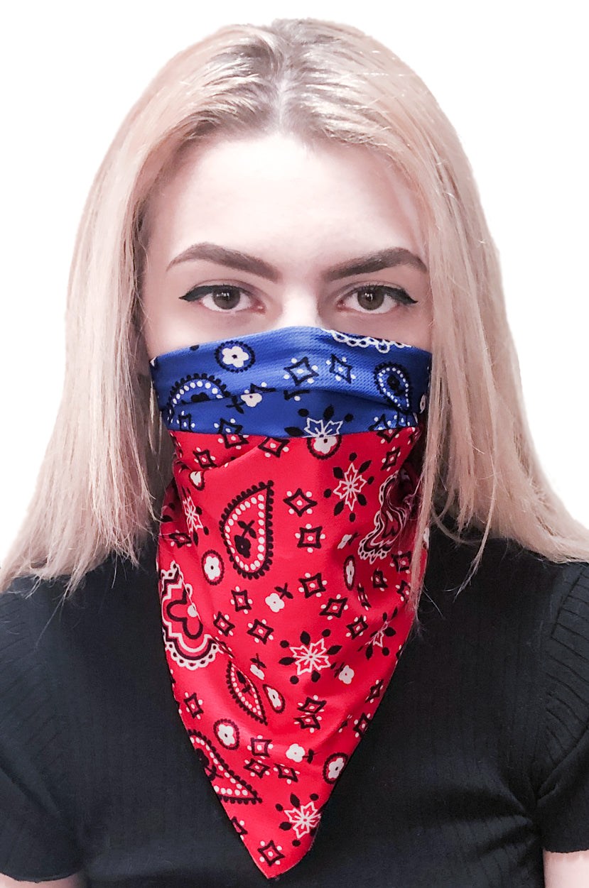 Walk-e-Woo Sport Bandana - Red/Blue Bandana