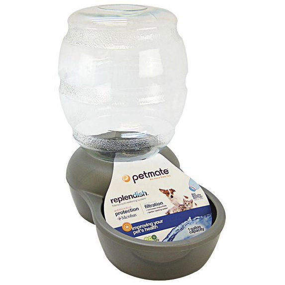 Pet Mate Replendish Waterer Nickel (1 Gallon)