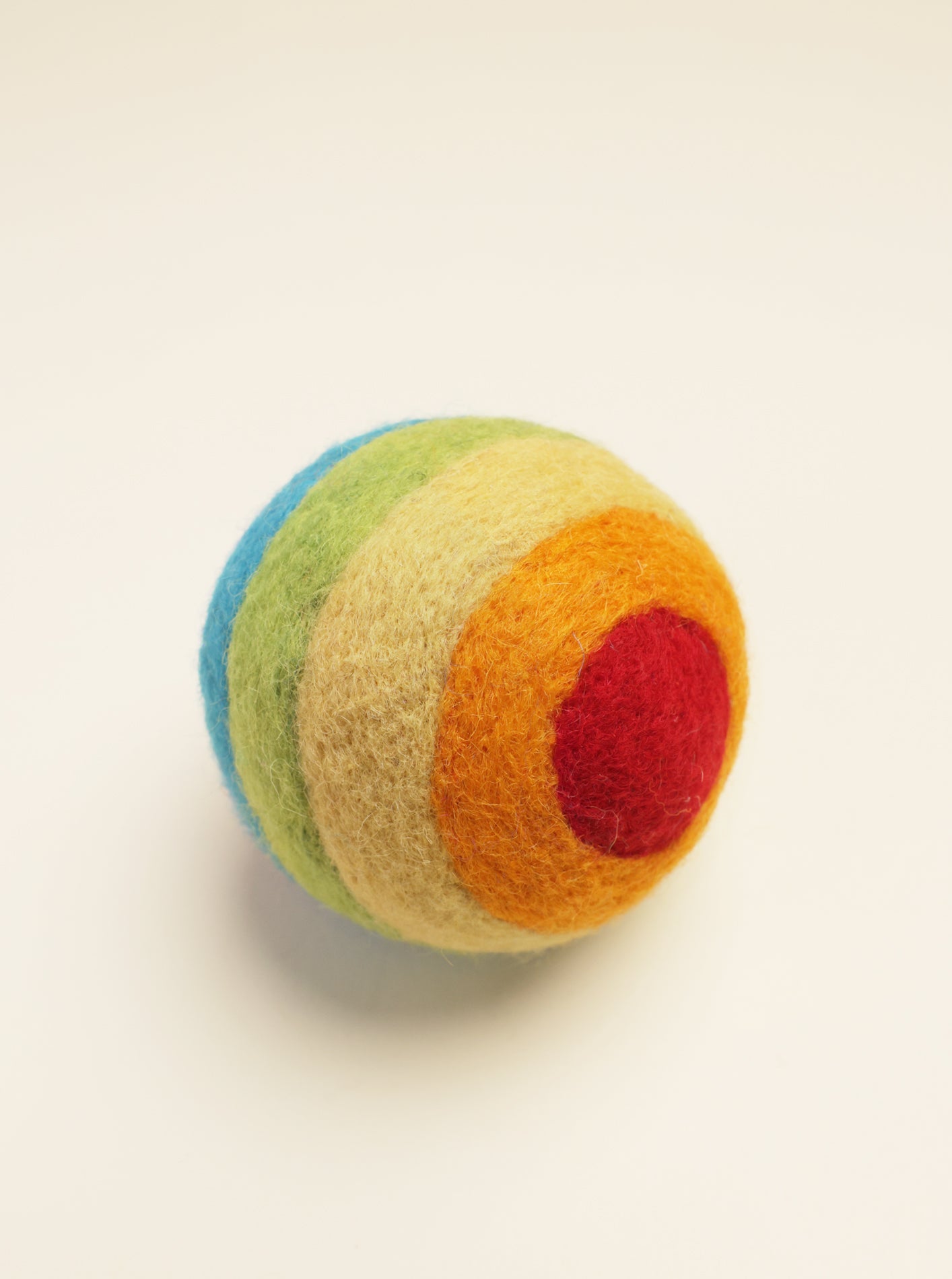 RAINBOW WOOL DOG BALL