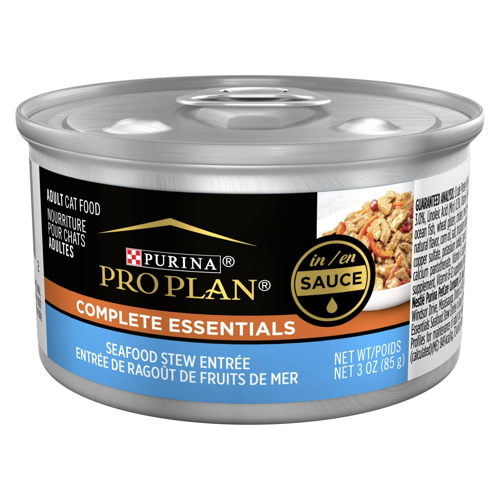 Pro Plan Complete Essentials Seafood Stew Entrée In Sauce Wet Cat Food (3oz)