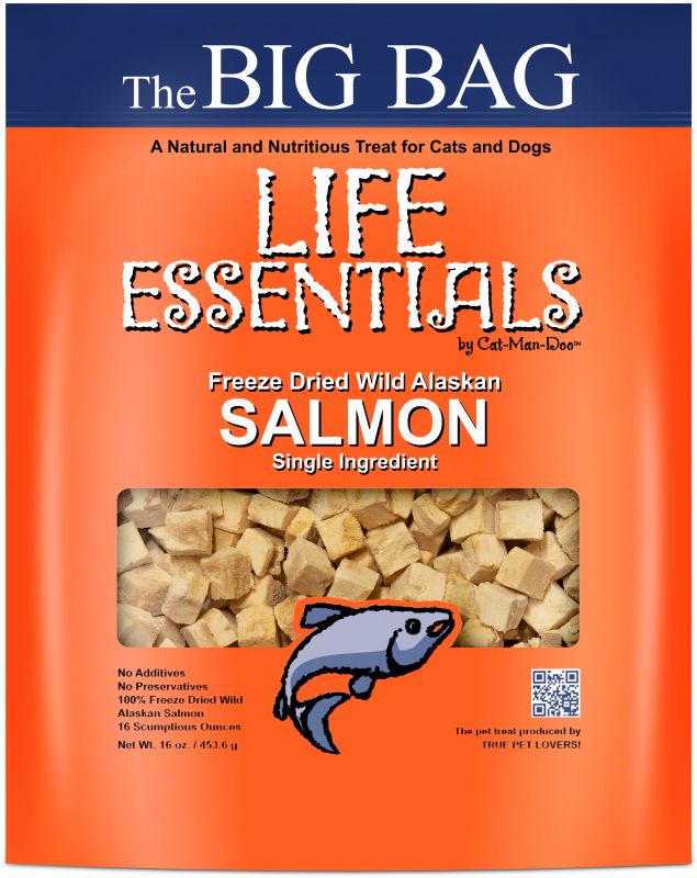 Salmón salvaje de Alaska liofilizado Cat Man Doo Life Essentials de 2 oz 