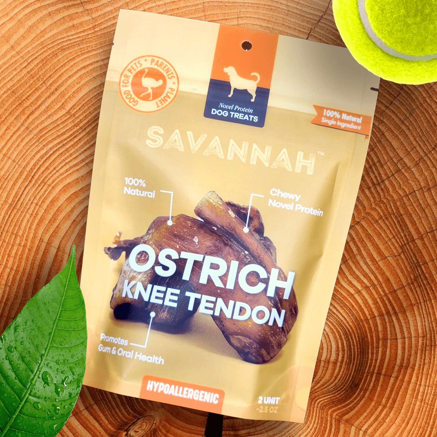 Moderate Chewer Large Box — 12 Ostrich Treats for Everyday Chewers