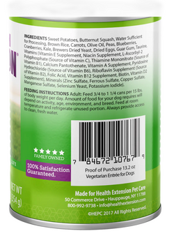 Health Extension All Life Stages Grain Free Vegetarian Wet Dog Food (12.5oz)