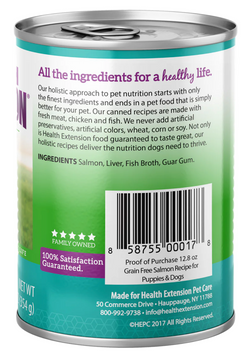 Health Extension All Life Stages Grain Free Salmon Dog Food (12.5oz)