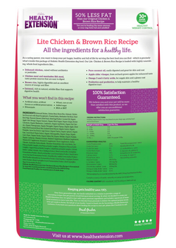 Health Extension All Life Stages Lite Original Chicken and Brown Rice Dog Food (4lb)