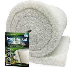 Classic Koi Pond Filter Pad FINE - White Bulk Roll Filter Media, Ultra-Durable for Fish Ponds - Made in USA