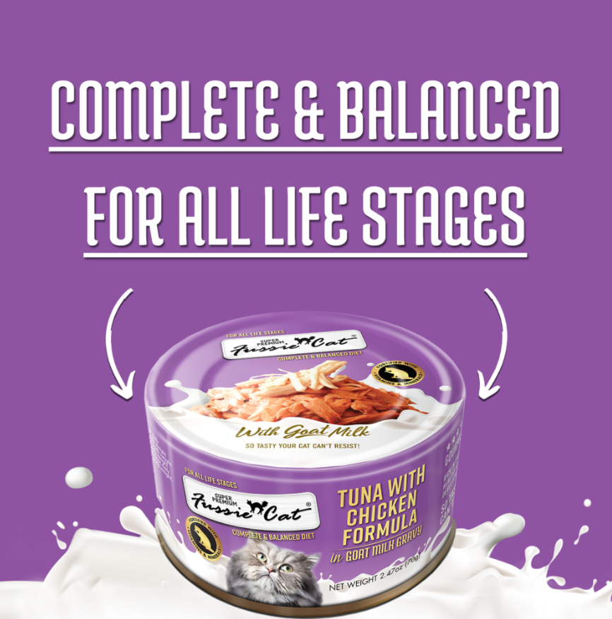 Fussie Cat Tuna with Chicken Formula in Goat Milk Gravy (2.47oz)