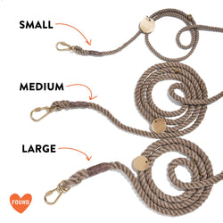 New! The Dioji Cotton Rope Dog Leash, Adjustable