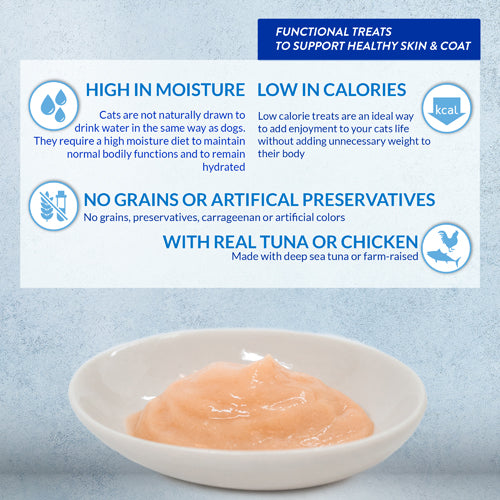 Inaba Cat Churu Skin & Coat Purees Chicken Recipe (2oz)