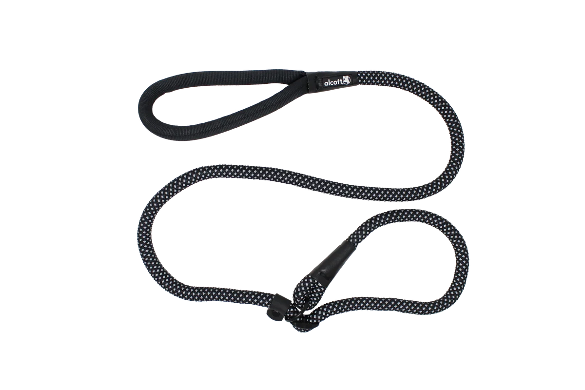 Alcott Slip Rope Leashes | Black / Medium 5ft