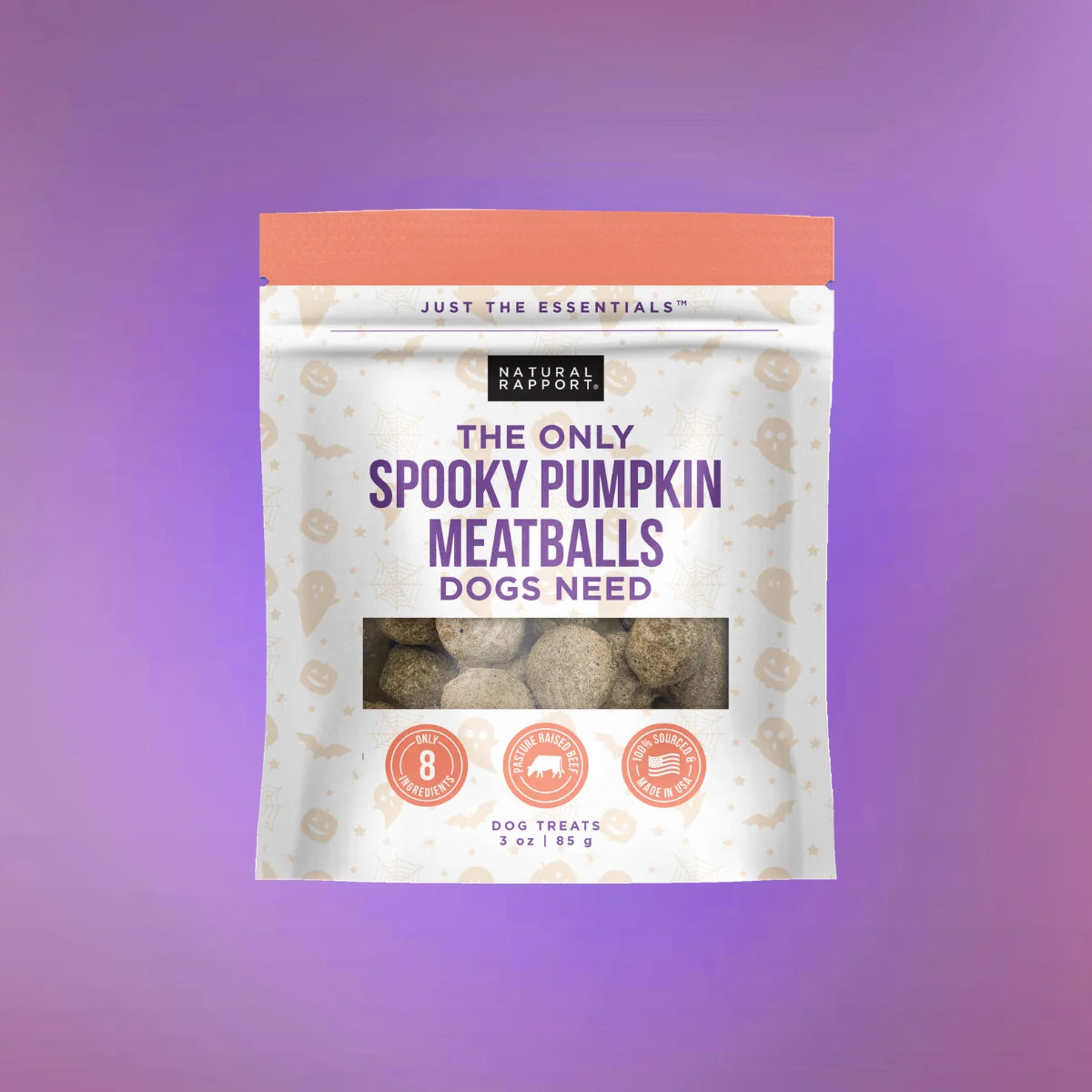 Natural Rapport The Only Spooky Pumpkin Meatballs Dogs Need 3oz