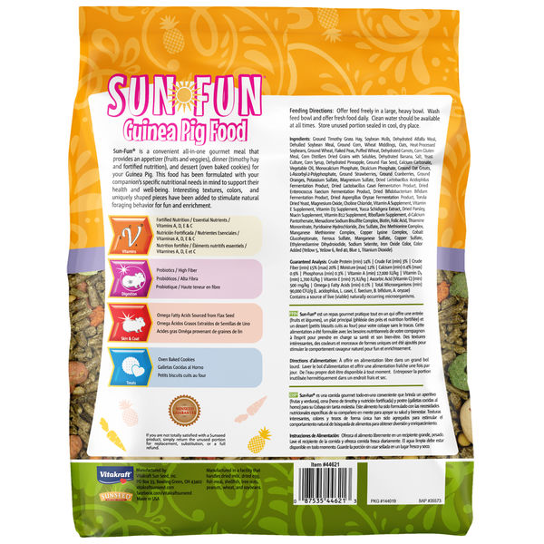 3.5lb Sunseed Sun-Fun Guinea Pig Food