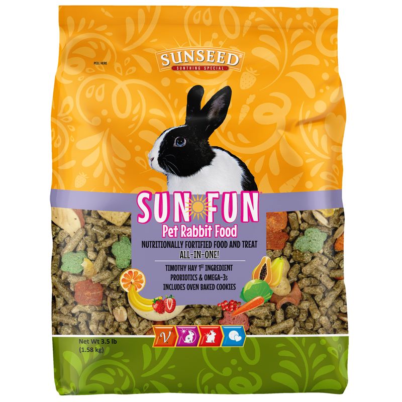 3.5lb Sunseed Sun-Fun Pet Rabbit Food