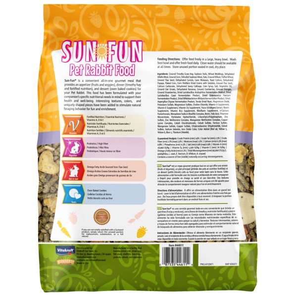 3.5lb Sunseed Sun-Fun Pet Rabbit Food