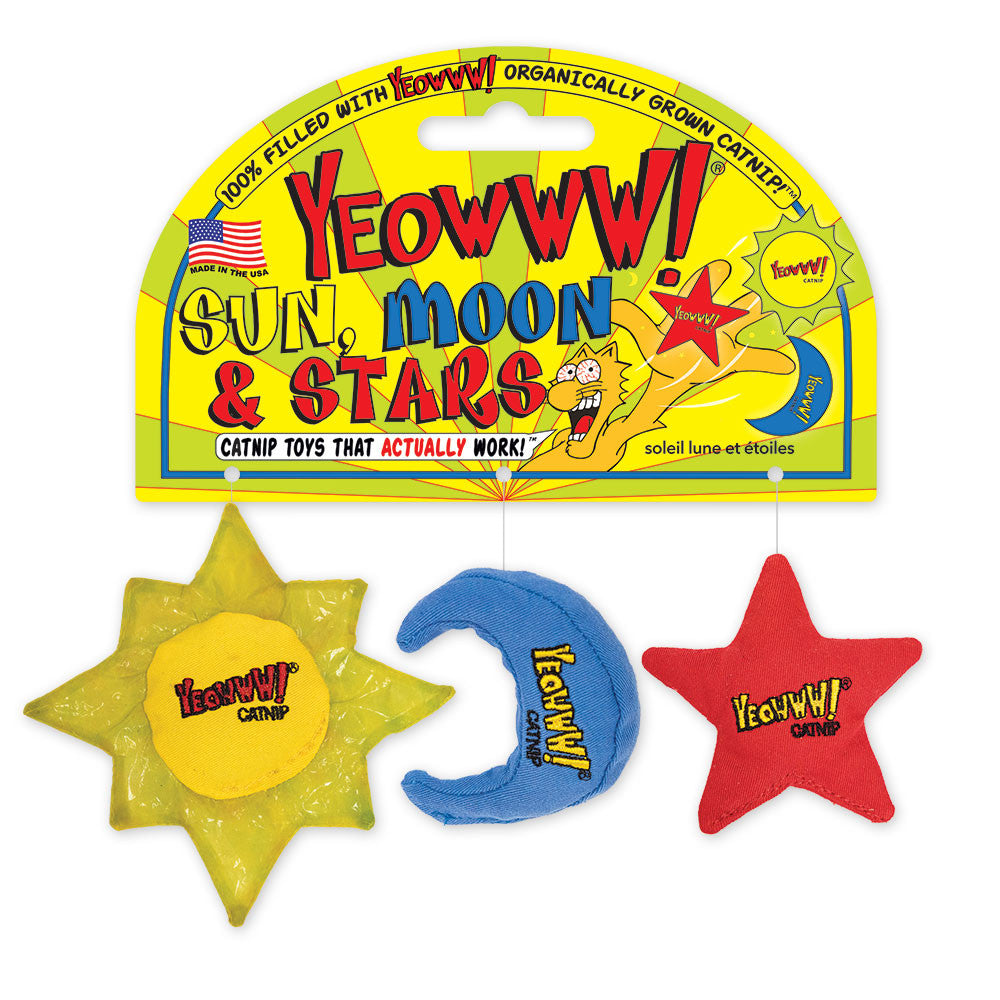 Yeowww! Cat Catnip Sun Moon Star (3 Pack)