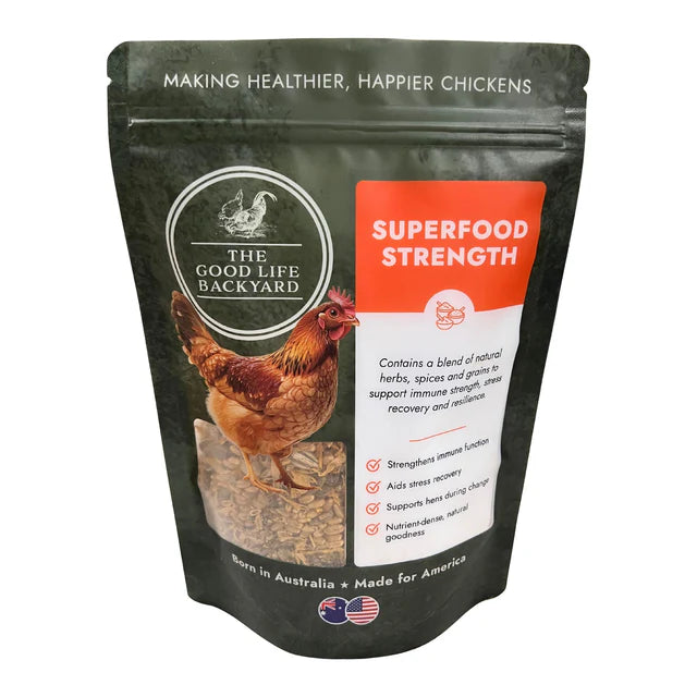 The Good Life Backyard Superfood Strength - Natural Chicken Supplement for Daily Flock Wellness | 1 lb