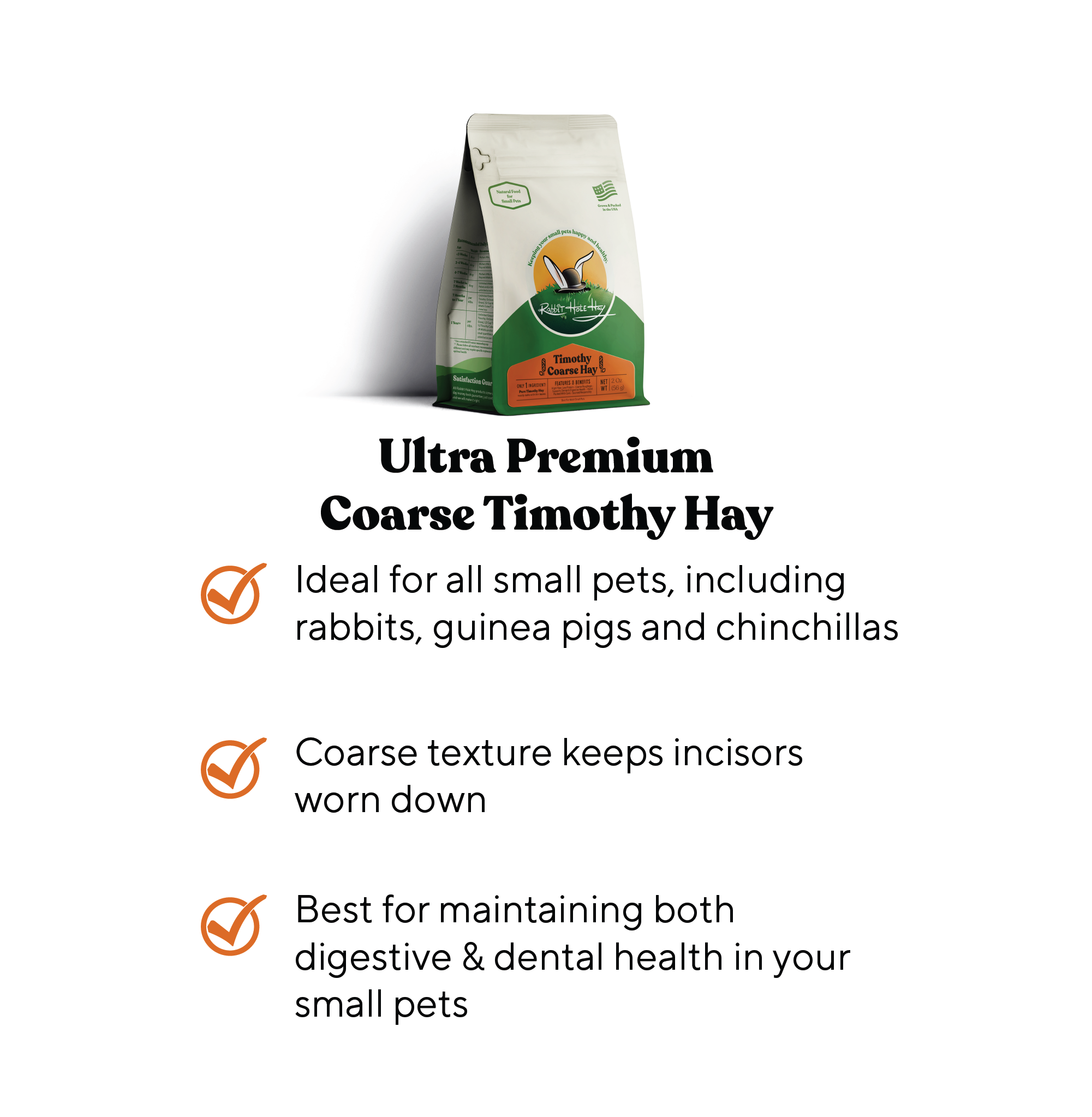 Rabbit Hole Hay Ultra Premium Coarse Timothy Hay