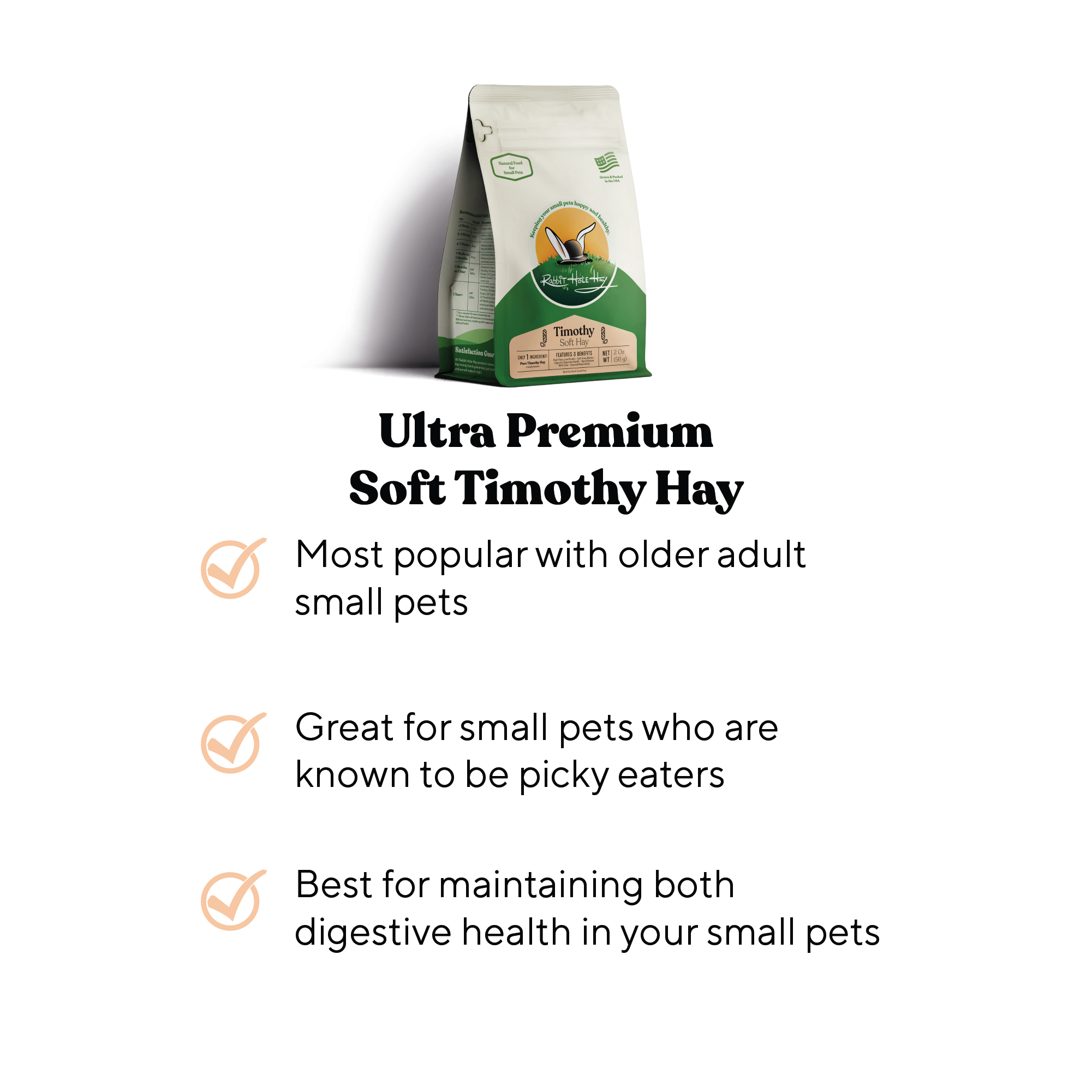 Rabbit Hole Hay Ultra Premium Soft Timothy Hay