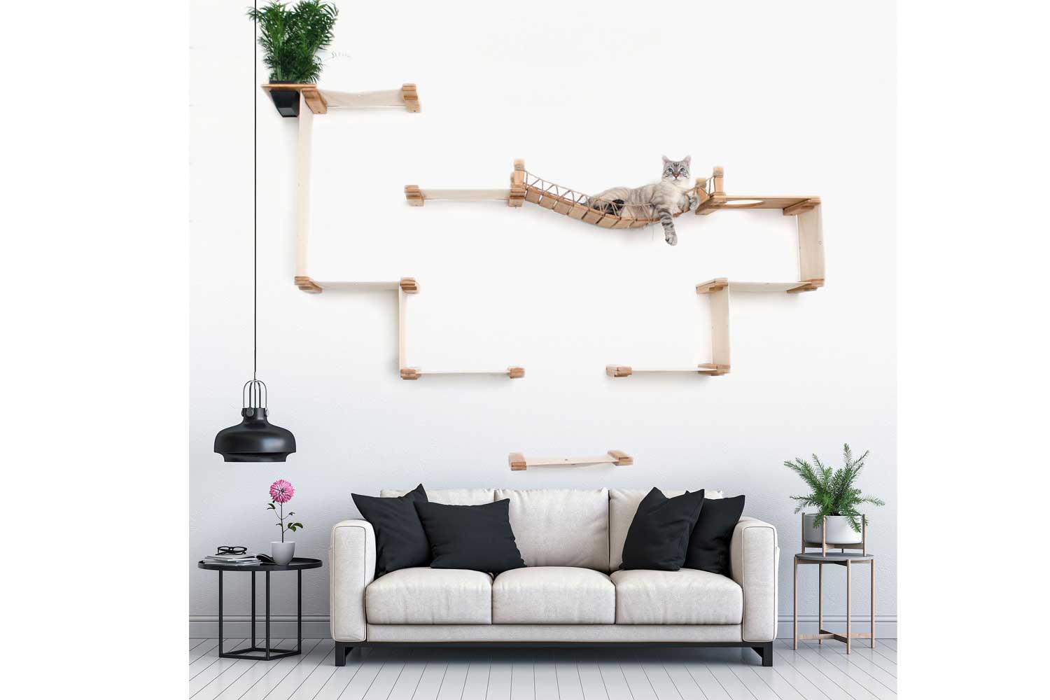 The Temple - Giant Cat Tree on Wall