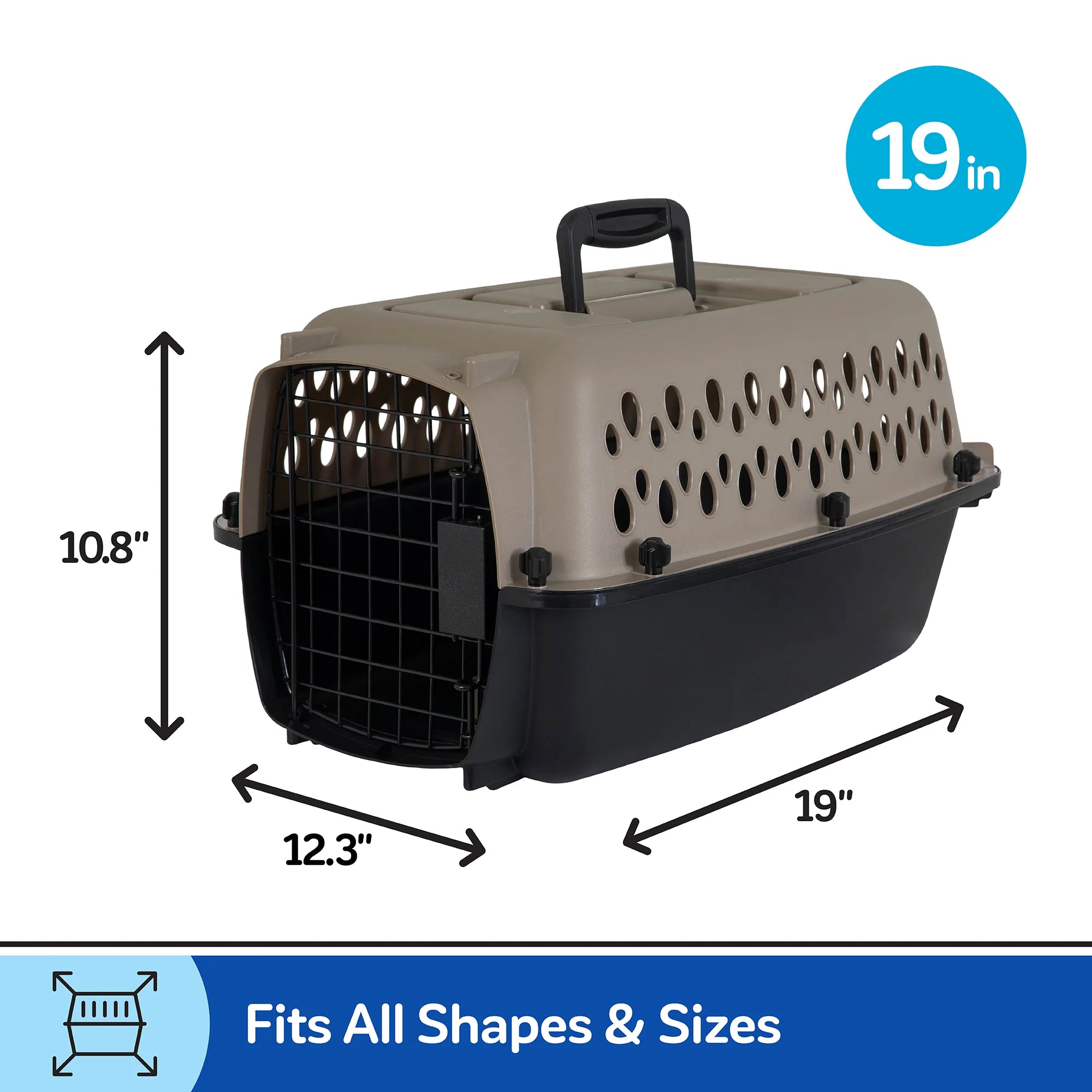 19inch Petmate Taupe/Black Vari Kennel