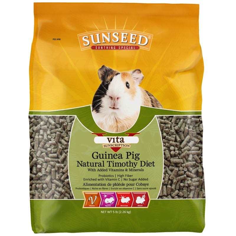 5lb Sunseed Vita Natural Timothy Guinea Pig Diet