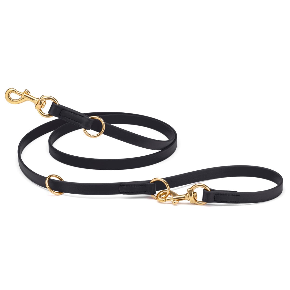 Viper Biothane Adjustable Multi-Purpose Dog Leash with Brass Hardware, 7FT