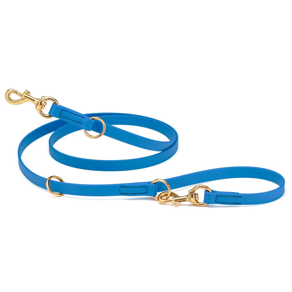 Viper Biothane Adjustable Multi-Purpose Dog Leash with Brass Hardware, 7FT