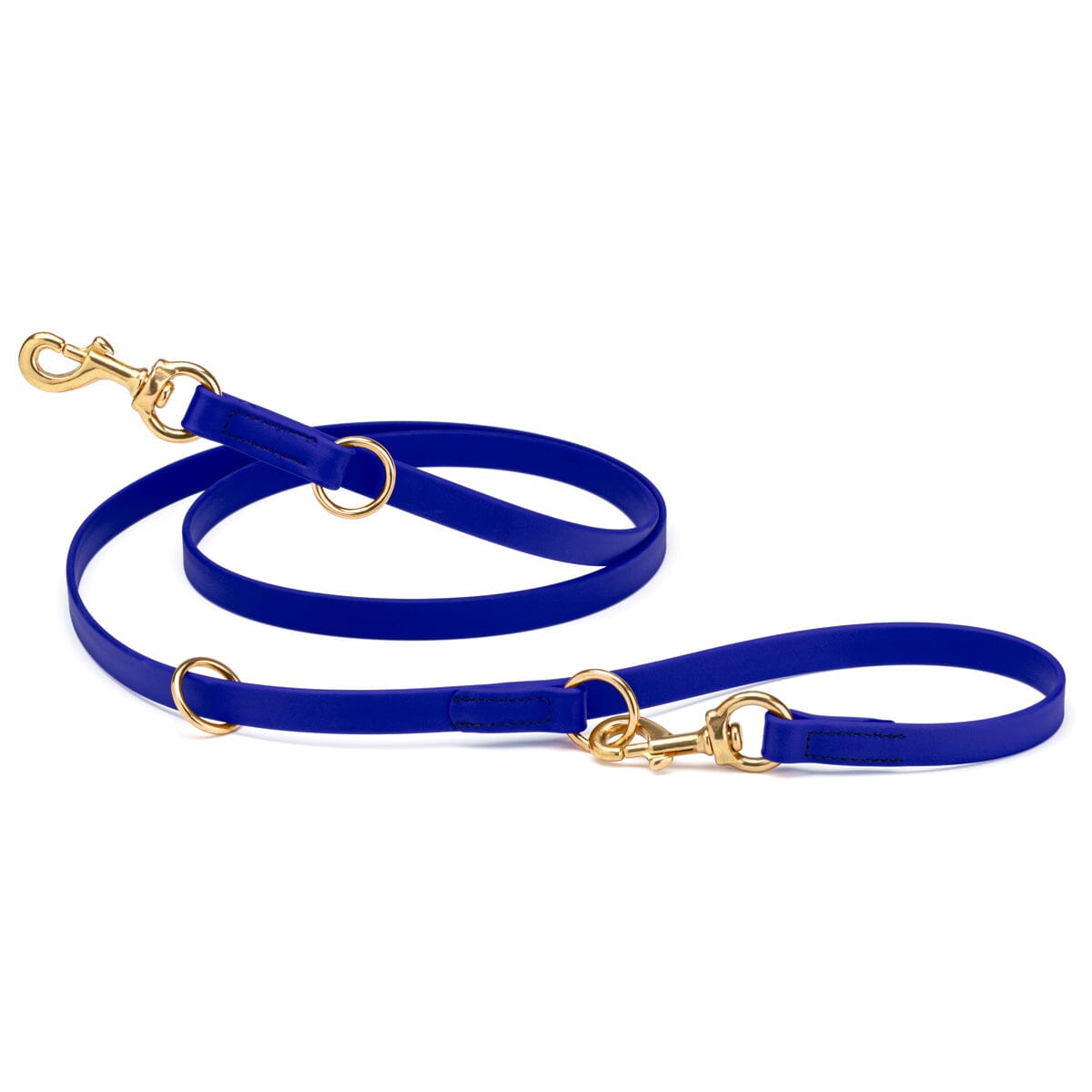 Viper Biothane Adjustable Multi-Purpose Dog Leash with Brass Hardware, 7FT