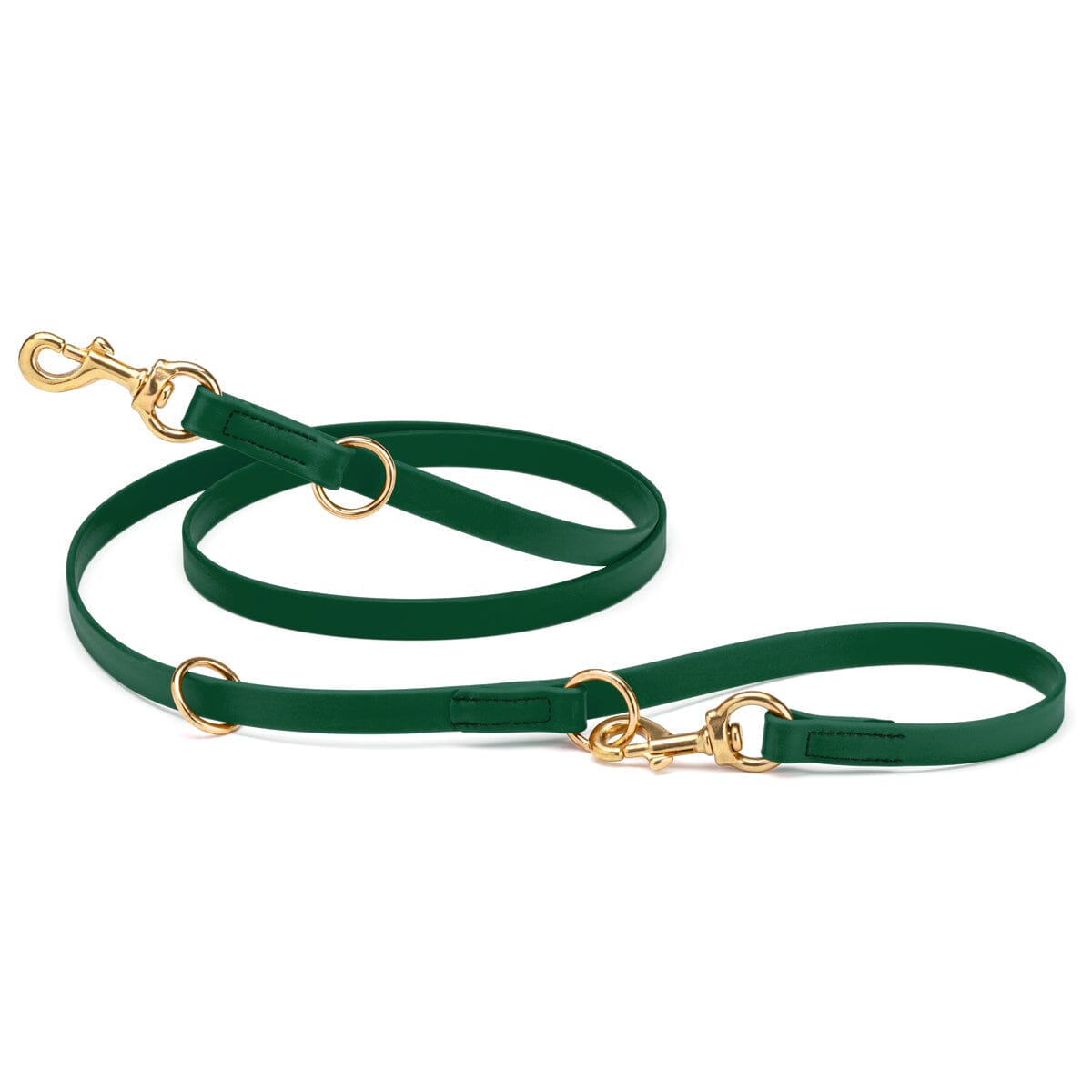Viper Biothane Adjustable Multi-Purpose Dog Leash with Brass Hardware, 7FT