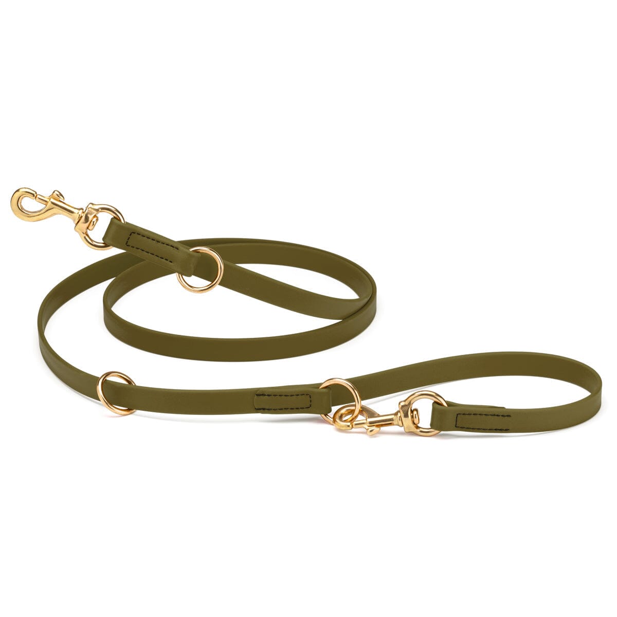 Viper Biothane Adjustable Multi-Purpose Dog Leash with Brass Hardware, 7FT