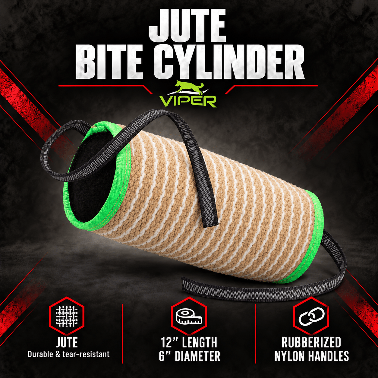 Viper Jute Cylinder Bite Roll