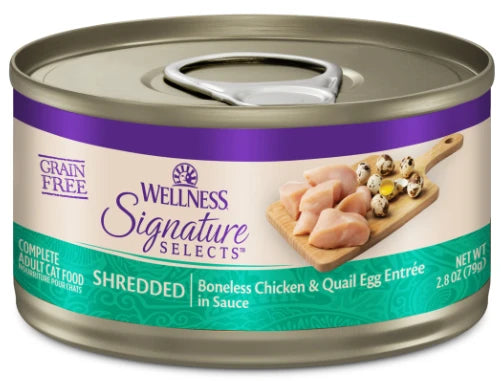 Wellness Core Signature Select Grain Free Shredded Chicken & Quail Egg Wet Cat Food (2.8oz)