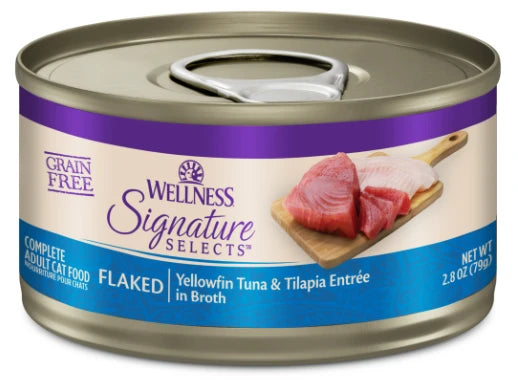 Wellness Core Signature Select Grain Free Flaked Tuna & Tilapia Wet Cat Food (2.8oz)