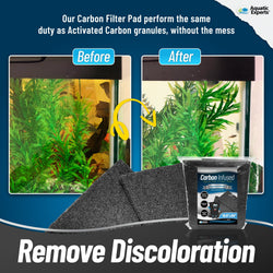 Aquarium Bundle - Carbon Filter 10.5"x36" + FilterFirst 12"x72"+ Polishing Pad 100 Micron Bundle