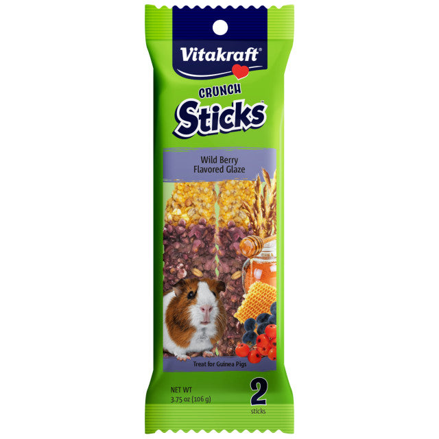 3.75oz Vitakraft Crunch Sticks Wild Berry & Honey Glaze Guinea Pig Treats