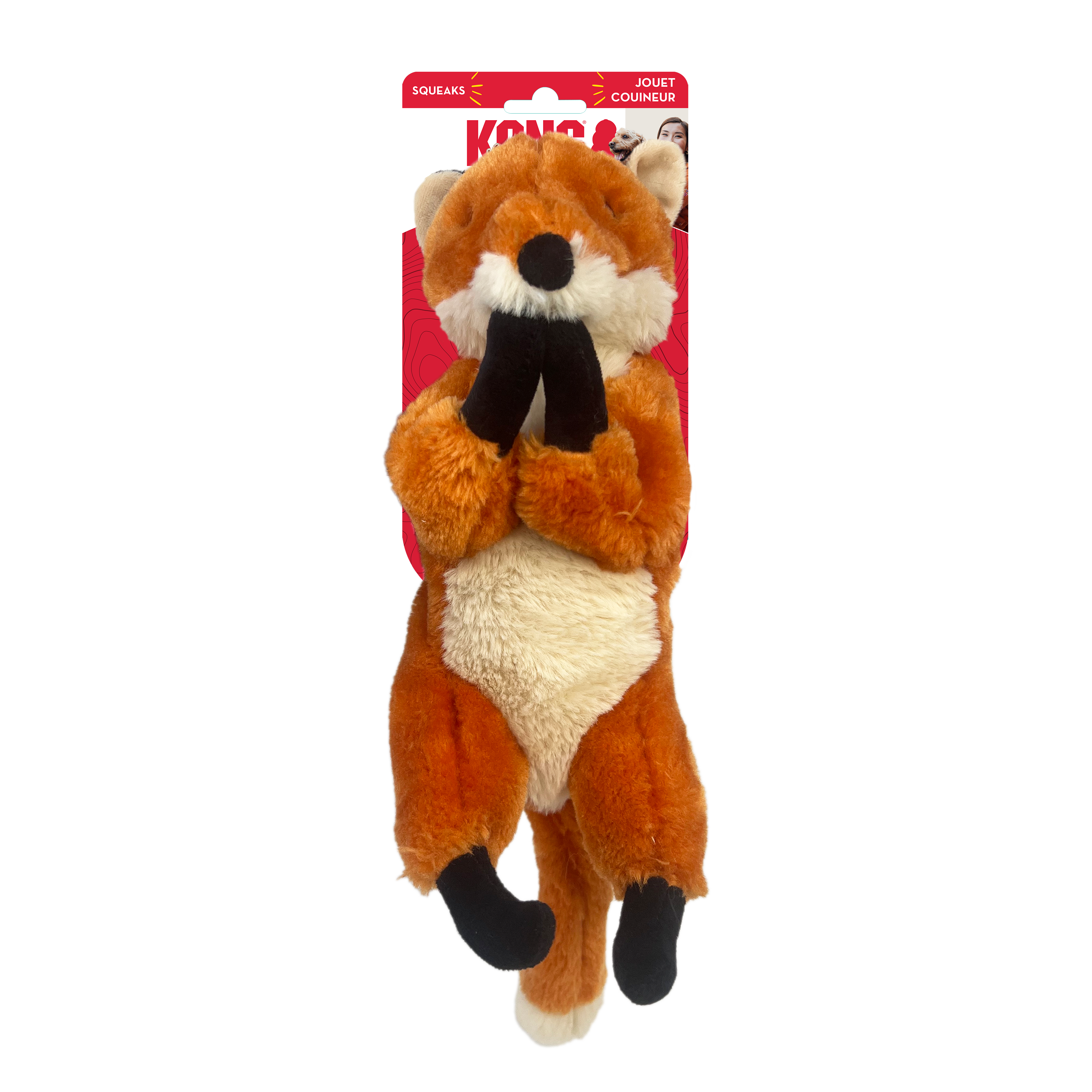 Kong Wild Low Stuff Fox Medium