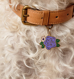 Wild Flower Pet ID Tag