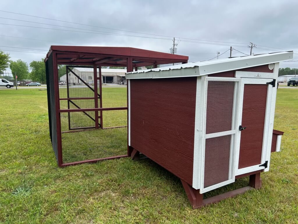 Wooden 8 Ft. Chicken Run (8’W X 8’L X 6’3”H)