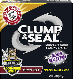 Arm &amp; Hammer Clump &amp; Seal de 14 lb, arena aglomerante completa para sellar olores