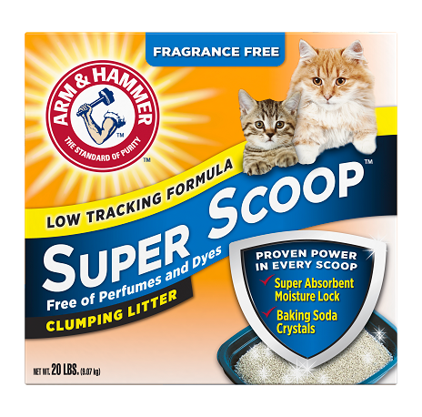 Arena aglomerante Arm & Hammer Super Scoop de 14 lb, sin fragancia