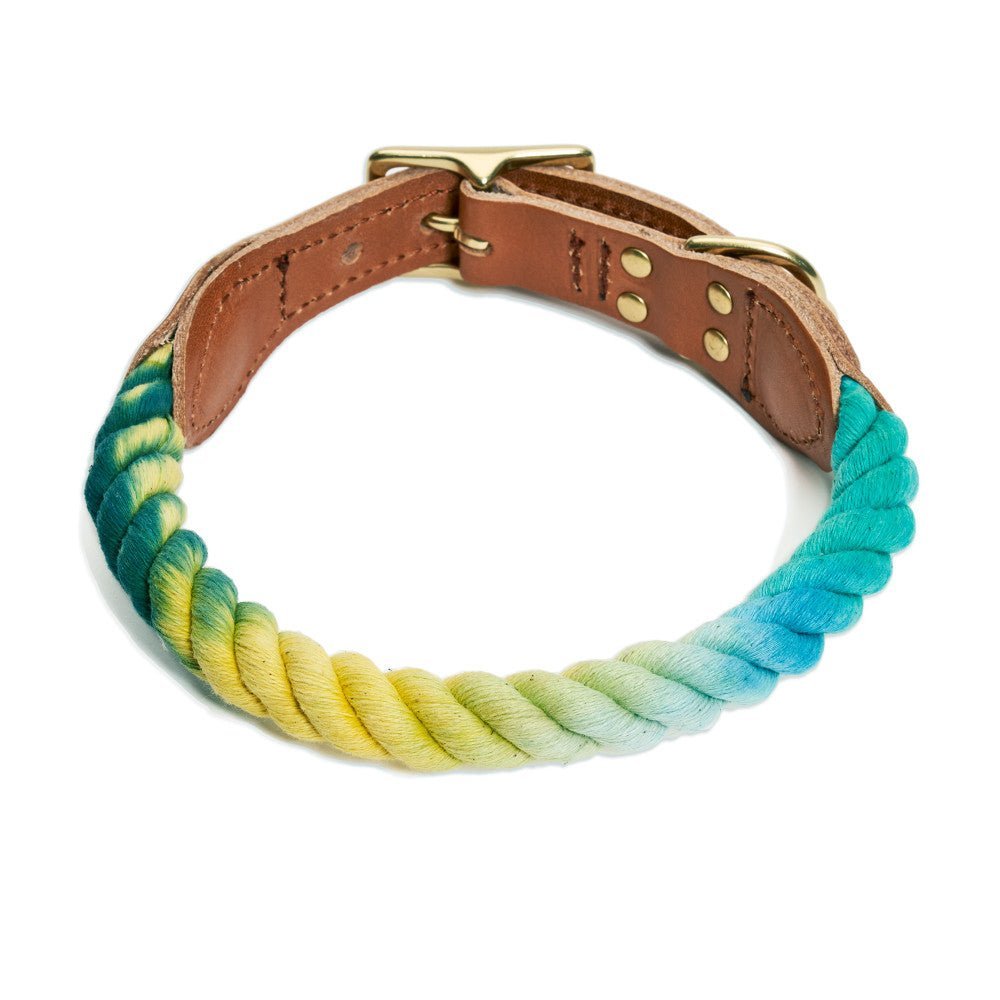 Azure Cotton Rope Cat & Dog Collar