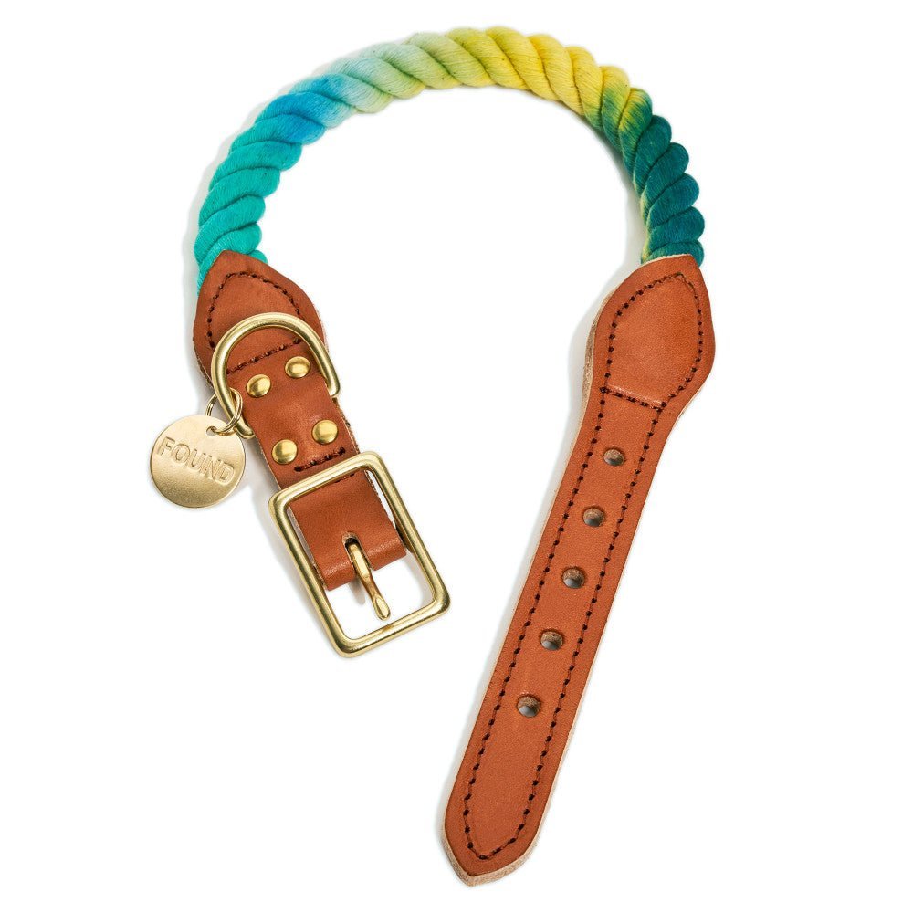 Azure Cotton Rope Cat & Dog Collar