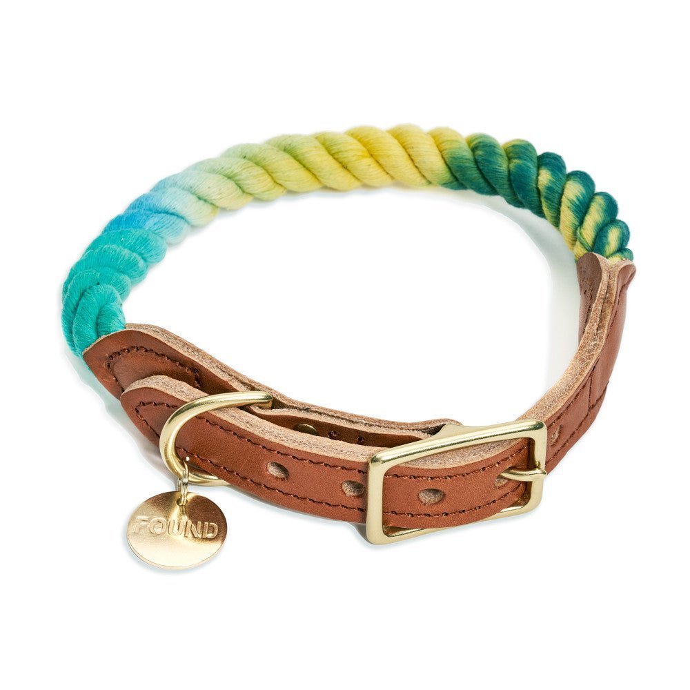 Azure Cotton Rope Cat & Dog Collar