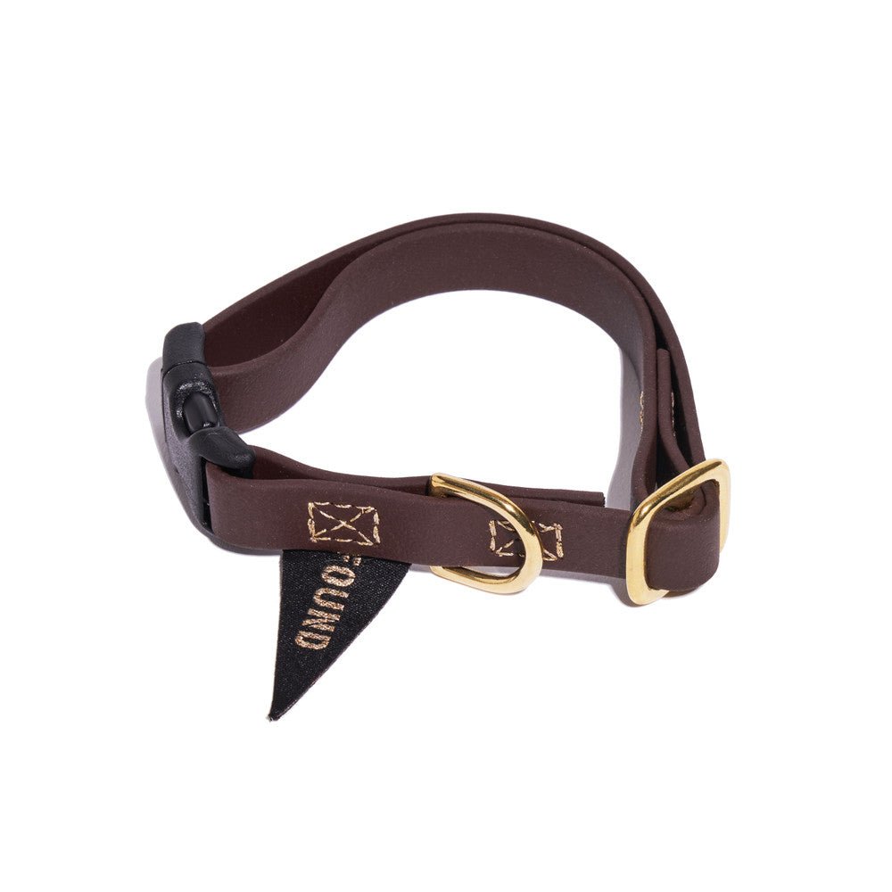 Biothane® Leather Alternative Dog & Cat Collar – Waterproof & Durable | Brown