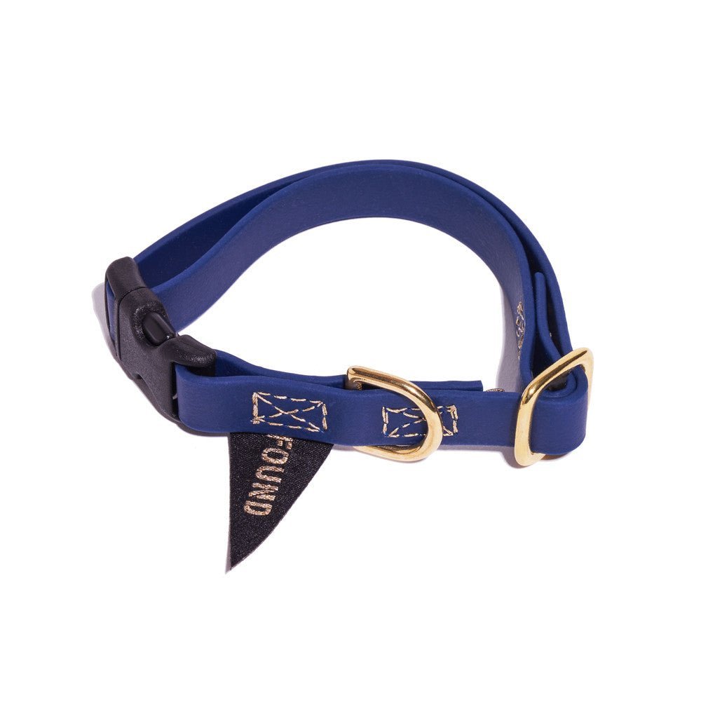 Biothane® Leather Alternative Dog & Cat Collar – Waterproof & Durable | Navy