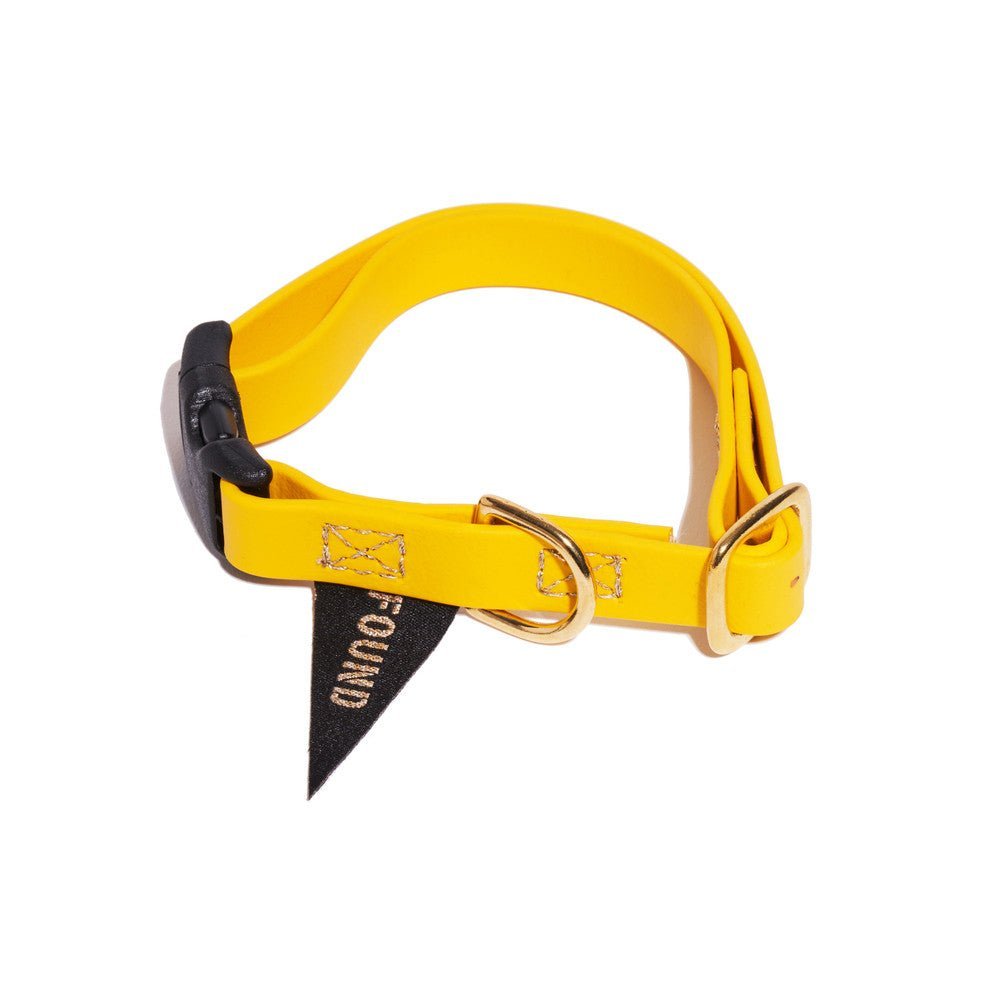 Biothane® Leather Alternative Dog & Cat Collar – Waterproof & Durable | Yellow